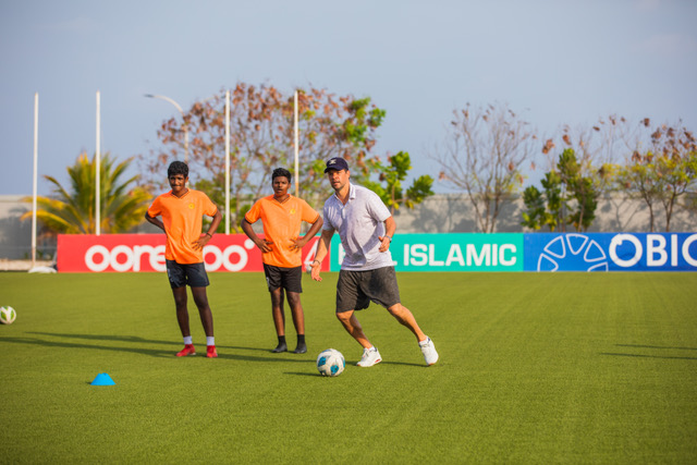 Michael Ballack beim Fußballspielen