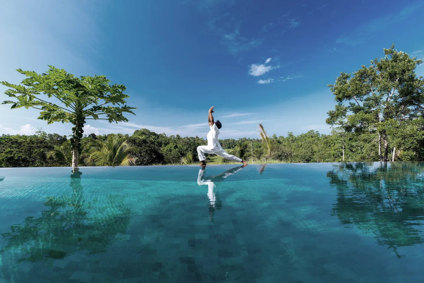 Yoga in der Haritha Villa